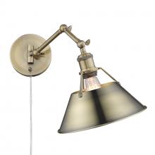  3306-A1W AB-AB - Orwell Articulating Wall Sconce in Aged Brass